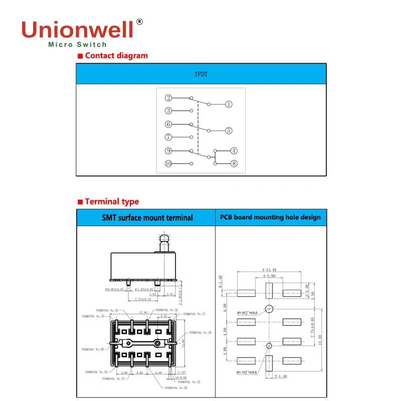 g307b three-circuit miniature micro switch diagram and type